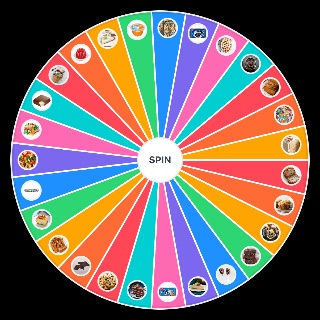 Random desserts & baked goods Wheel