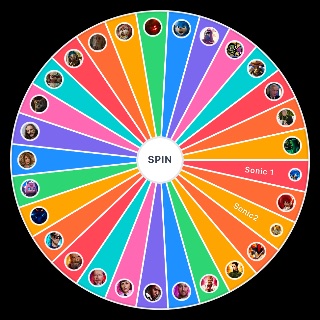 Sonic Movie Characters Wheel