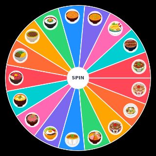 丼ものティアリスト "Donburi" Japanese food Random Generator