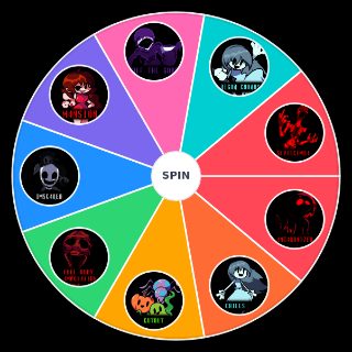 Random Spooky's Saturday Scare Song Wheel