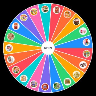 Random asian snacks and candy Wheel