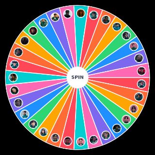 Squid Game characters Wheel