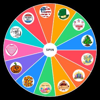 Random Holidays Wheel