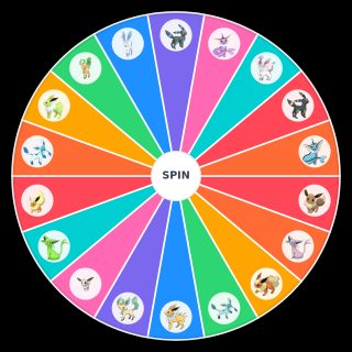Favorite Normal & Shiny Eevee Family Wheel