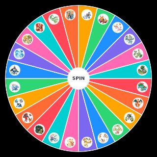 Random Starter Pokemon Evolution Lines Wheel