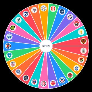 Spin the Wheel: Escudos de Selecciones Concacaf + Conmebol
