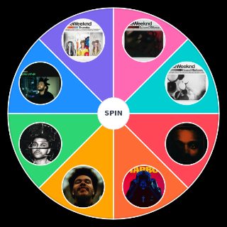 Random The Weeknd Albums Wheel