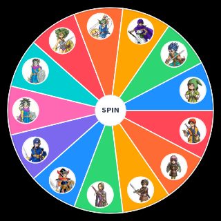 Random Dragon Quest Heroes/ Protagonists Wheel