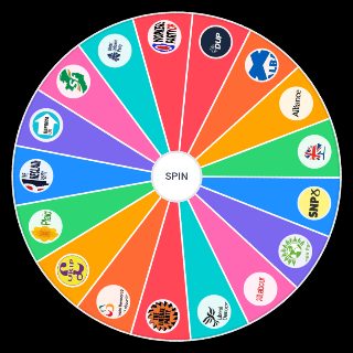 Random UK political parties (major fringe) Picker