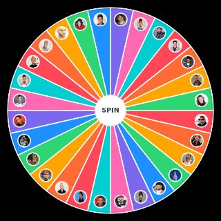 Random Male singers Wheel