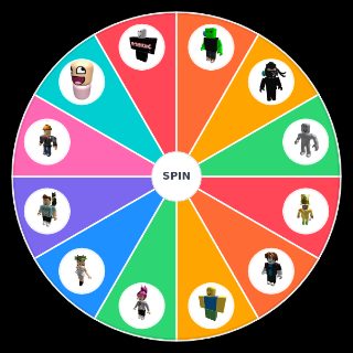 Spin the Wheel: Roblox character