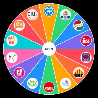 Random Partidos PolÃ­ticos EspaÃ±a Picker