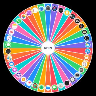 Random Apple Preinstalled iPhone Apps Wheel