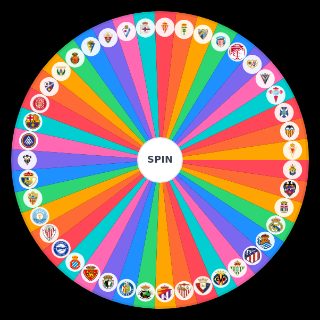 Equipos de Primera y Segunda división española. Wheel