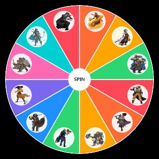 Random DnD 5e classes Wheel