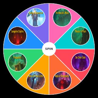 Random WoW Shadowlands Dungeons Wheel