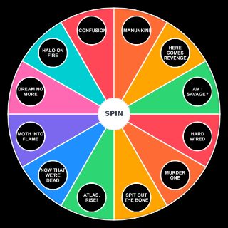 Random Metallica Hardwired | album songs Picker