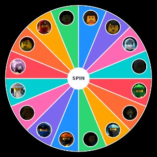 Random ninjago hero characters Wheel
