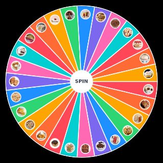 Random Baked Goods Wheel