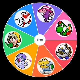 Random Most Independent Paper Mario TTYD Partners Wheel