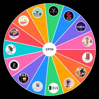 milk tea/boba Wheel