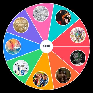 Random Mainstream Rap Album Collabs (2010 2019) Wheel