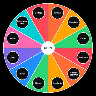 Bloxburg Building Styles Wheel