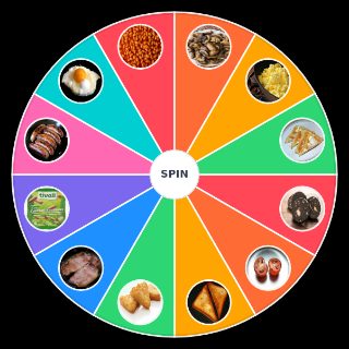 Random Full English Breakfast (Fry up) Items Picker