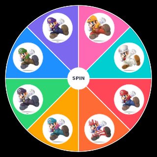 Random Mario Skins Wheel