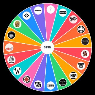 Random 90s bands Wheel