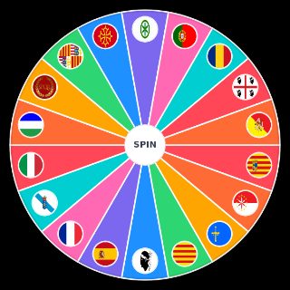 Random Romance Languages Wheel