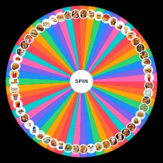 Fast Food Item Wheel