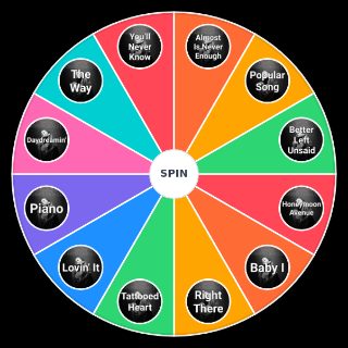 Spin the Wheel: Ariana Grande Yours Truly