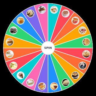 pie flavors Wheel