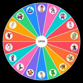 Spin the Wheel: Mario Sports Mix Characters