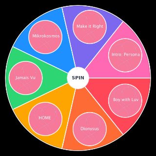 Pick a Random BTS Map of the Soul: Persona songs