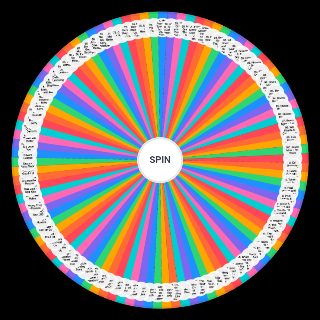 Random The 100 Most Streamed Songs on Spotify (2023) Wheel