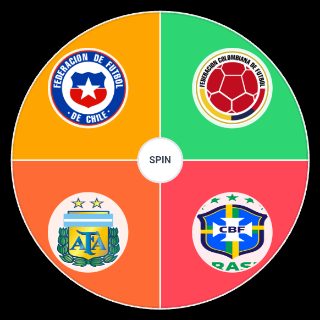 Random Seleções Conmebol Picker