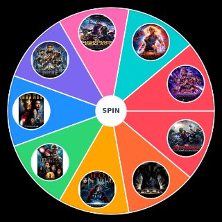 Spin the Wheel: Marvel Movies Pre Endgame