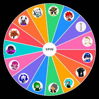 Random Cool Awesome Colors Characters Wheel