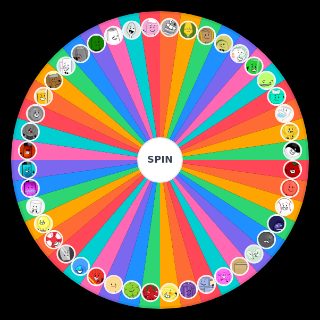 Random Inanimate Insanity Characters Wheel