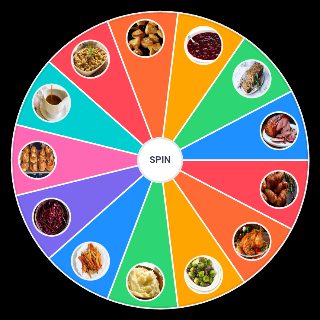 Spin the Wheel: Christmas Dinner /Food