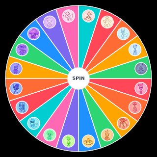 Random BlueSlime Platformer Characters Wheel