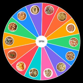 Random Type of pizza Wheel