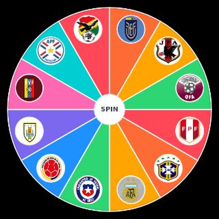 Random Selecciones de la copa América Picker