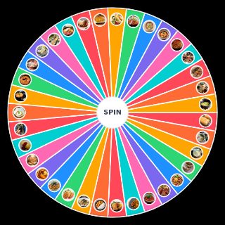 Japanese Food except sushi Wheel