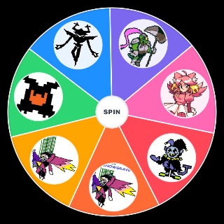 Random Deltarune Secret Boss (Chapter 5 Included) Wheel