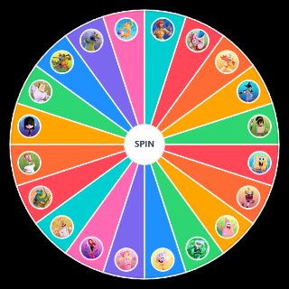Nick All Star Brawl Full Roster Wheel