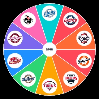 Spin the Wheel: kbo 팀 순위메이