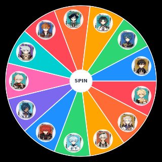 Genshin Impact Husbando Wheel
